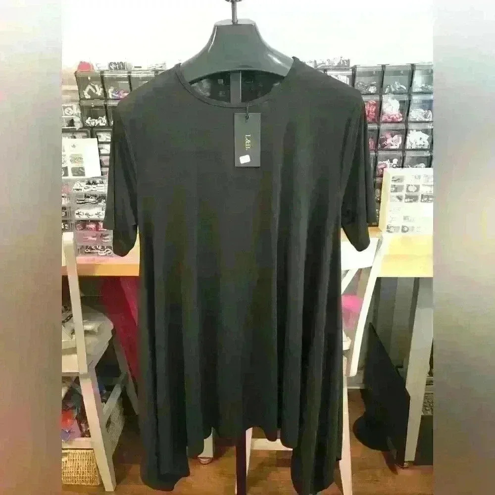 L&B‎ Black Dress Size L Ladies #2181